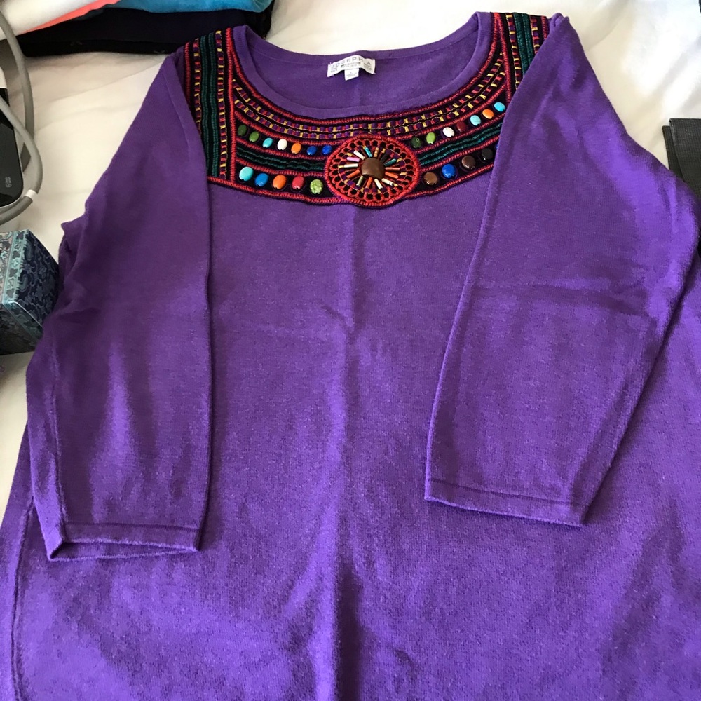 Lovely deep lavender sweater